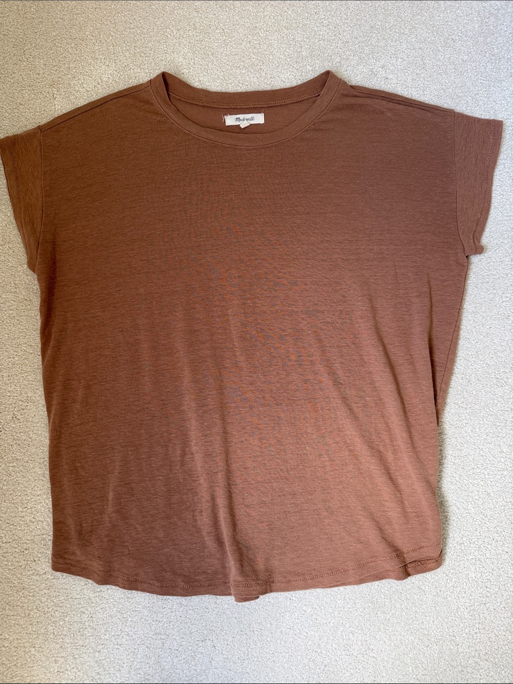 Madewell Short Sleeve Tee - Rust Brown